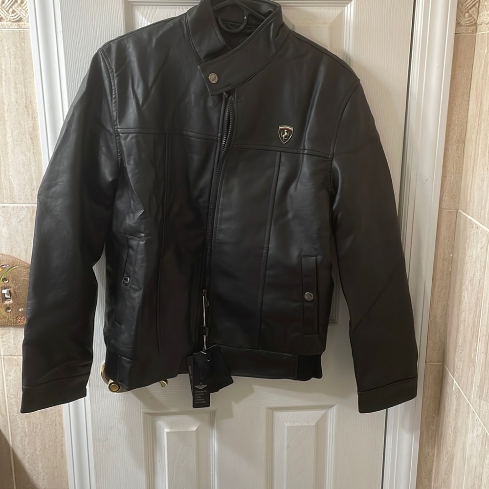 AC luxury collection leather jacket